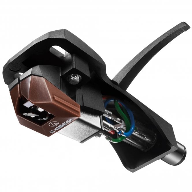 Audio-Technica AT-VM95SH/H Shibata Moving Magnet Cartridge on AT-HS6 Headshell