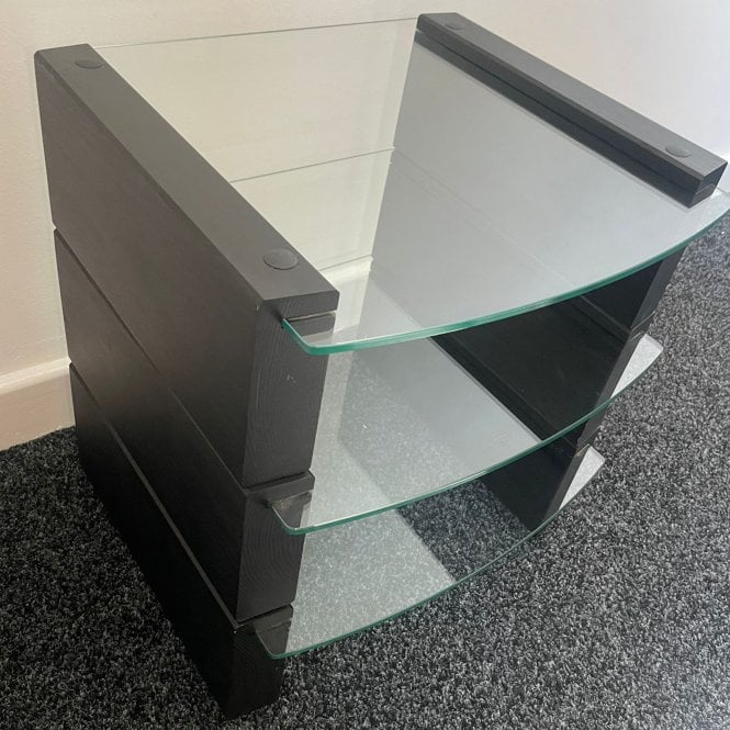 Custom Design 3 Tier Midi Hifi Rack - Black (Ex-Demo)